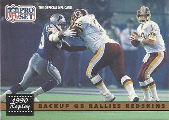 Jeff Rutledge Washington Redskins 1991 Pro set NFL #330